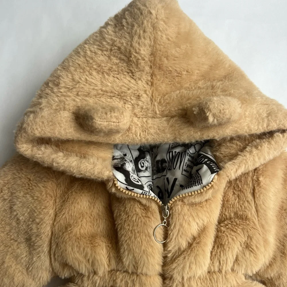Teddy Bear Winter Coat Size 100 (SHEIN 3T)